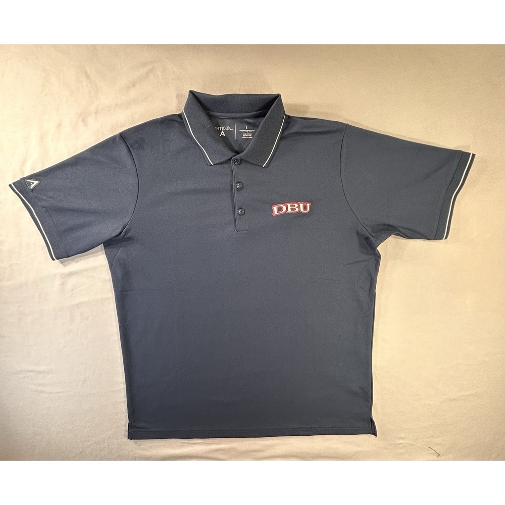 Antigua Dallas Baptist DBU Golf Polo Men's Large Athleisure Outdoors Casual‎